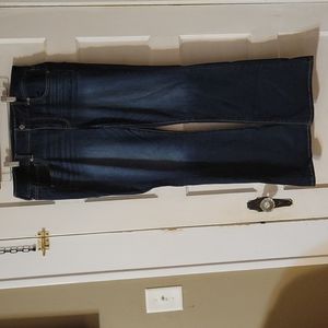 American Eagle Outfitters Dark Wash Kick Boot Great Condition 14 reg